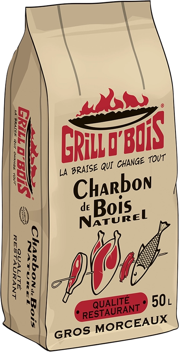 GRILLOBOIS ALLUME FEU ET BARBECUE | CHARBON DE BOIS