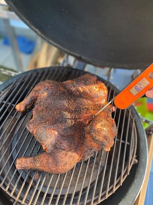 Poulet grillé en crapaudine